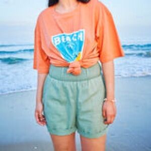 Sage Green Adele Shorts